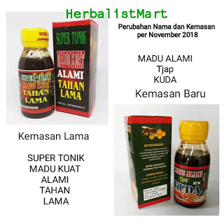 KEMASAN BARU MADU SUPER TONIK | MADU ALAMI TJAP KUDU | HUB. FARIKHIN 085642292014
